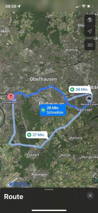 *City, Naehe Hbf, Kingsizebetten, Fitnessecke* Duisburg Exteriör bild
